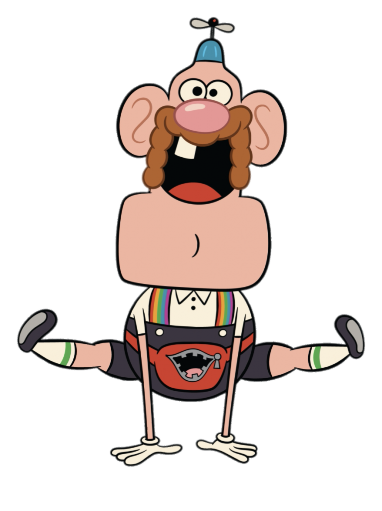 Uncle Grandpa playing leap-frog