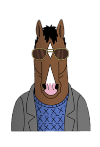 BoJack Horseman wearing Sunglasses