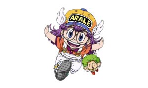 Dr. Slump Arale and Gatchab running