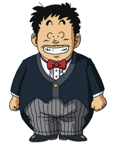 Dr. Slump wearing tuxedo