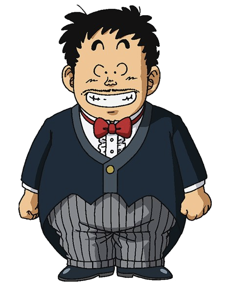 Dr. Slump wearing tuxedo