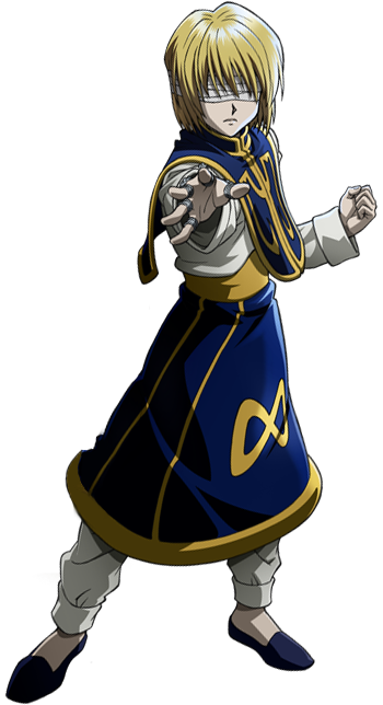 Check out this transparent Hunter x Hunter Kurapika blindfolded PNG image.