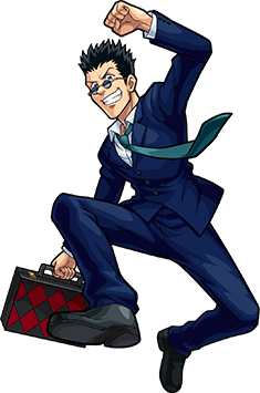 Hunter x Hunter Leorio with briefcase