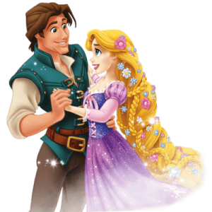 Rapunzel and Eugene in Love