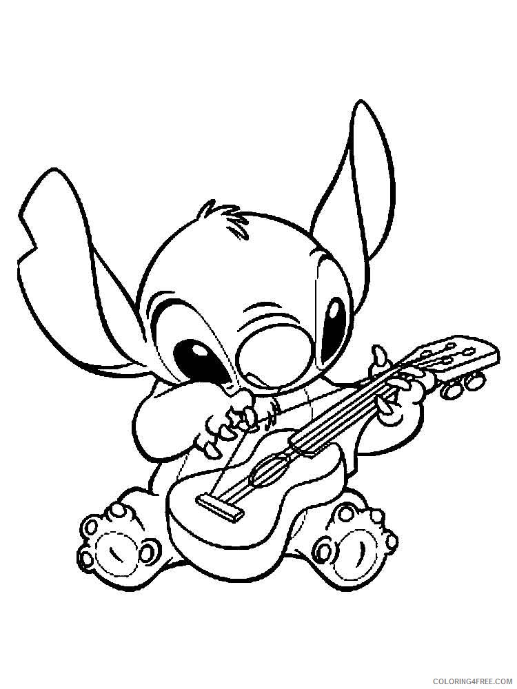Stitch Playing with Guitar