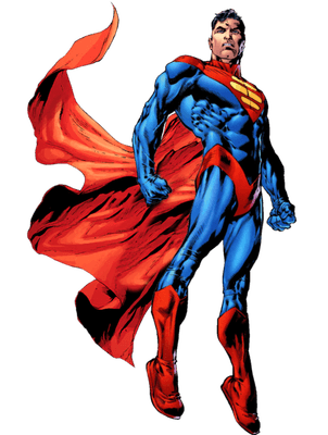 Superman with red cape