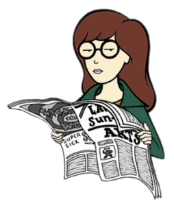 Daria Reading the Paper