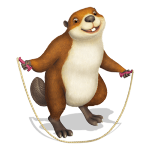Franklin and Friends character Beaver Skipping Rope