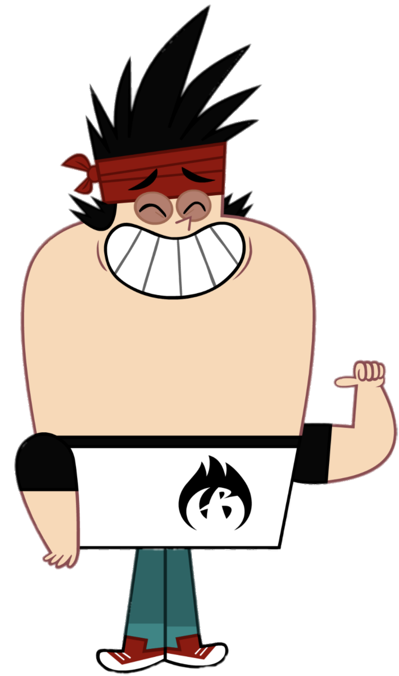 Grojband character Kon Grinning