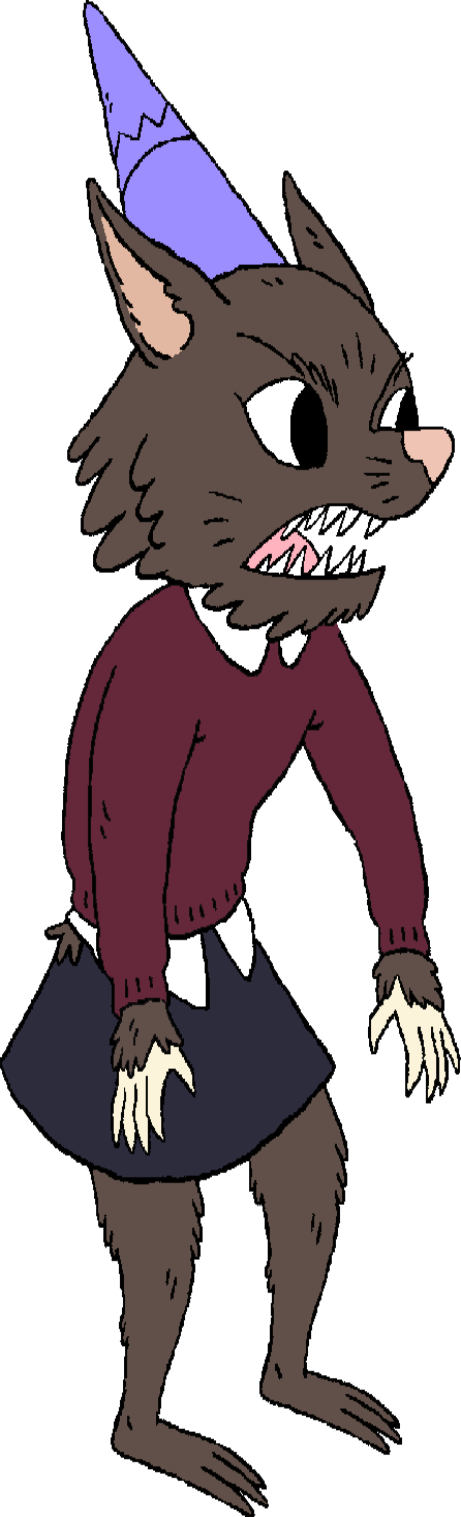 Summer Camp Island character Hedgehog as Werewolf