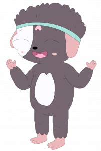 Summer Camp Island character Puddle Laughing