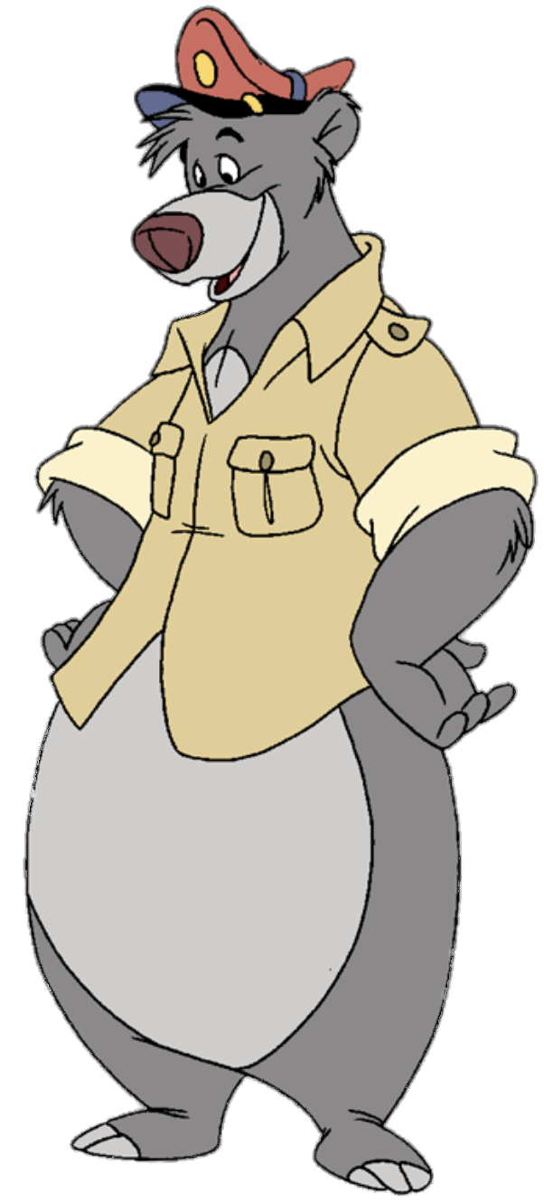 Check out this transparent TaleSpin Baloo the Bear PNG image