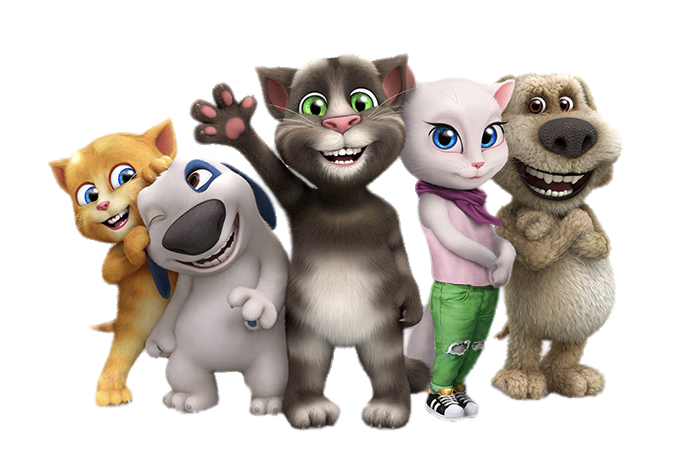 Check out this transparent Talking Tom and Friends Waving PNG image