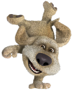 Check out this transparent Talking Tom character Ben Handstand PNG image