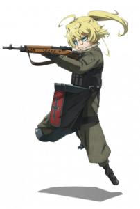 Saga of Tanya the Evil Tanya von Degurechaff with Weapon