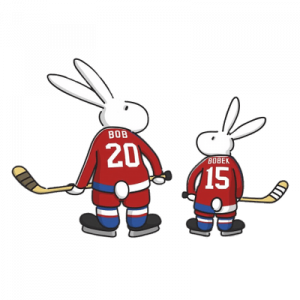 Bob and Bobek Ice Hockey Players