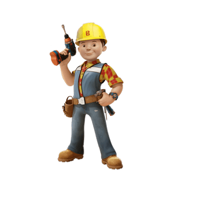 Check out this transparent Bob the Builder - Drill PNG image