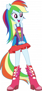 Equestria Girls Rainbow Dash Happy