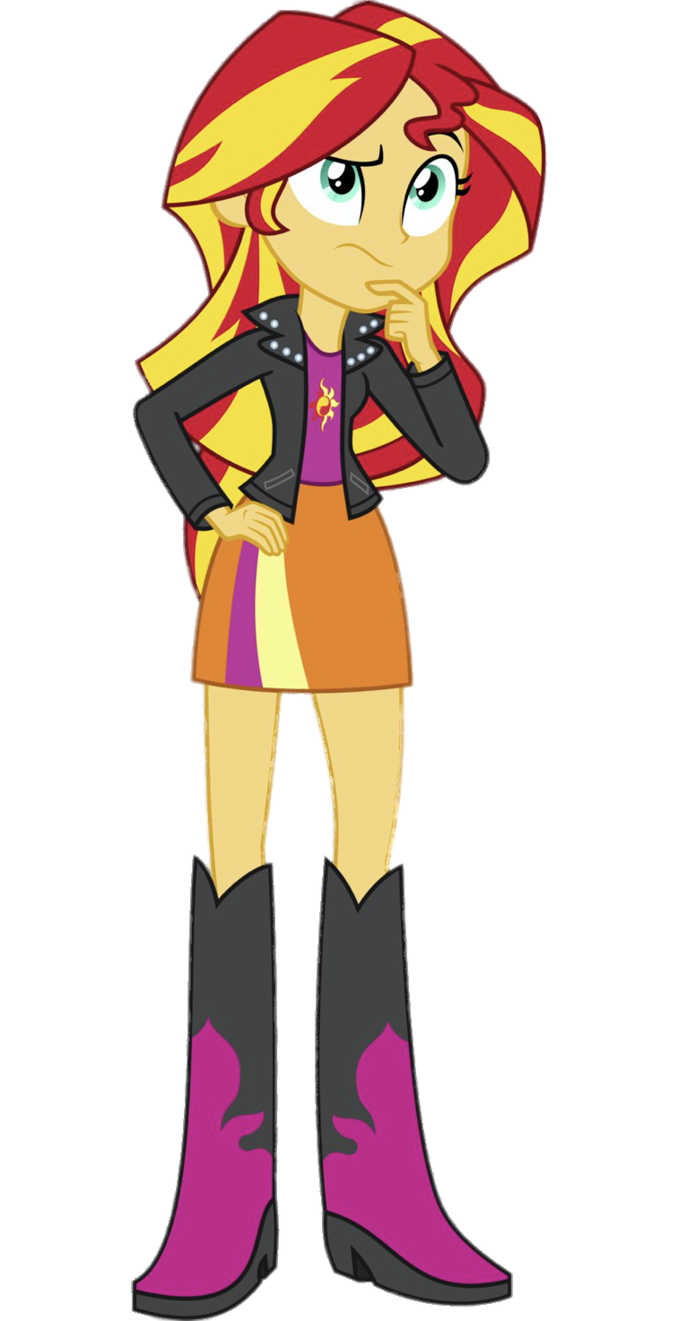 Equestria Girls Sunset Shimmer Thinking