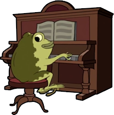 Over the Garden Wall The Frog Playing the Piano