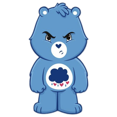 Care Bears – Grumpy Bear front view