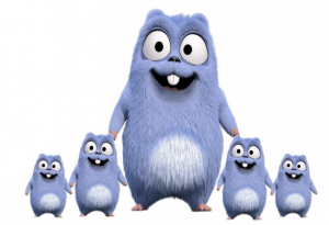 Grizzy and the Lemmings Mum and Kids