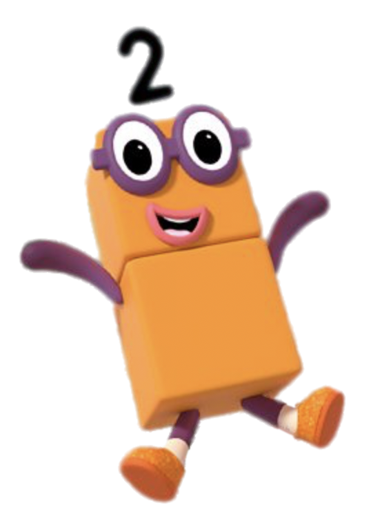 Check Out This Transparent Numberblocks Number 2 Jumping Png Image