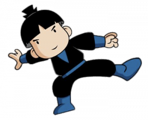 Shuriken School Eizan Kaburagi Kicking