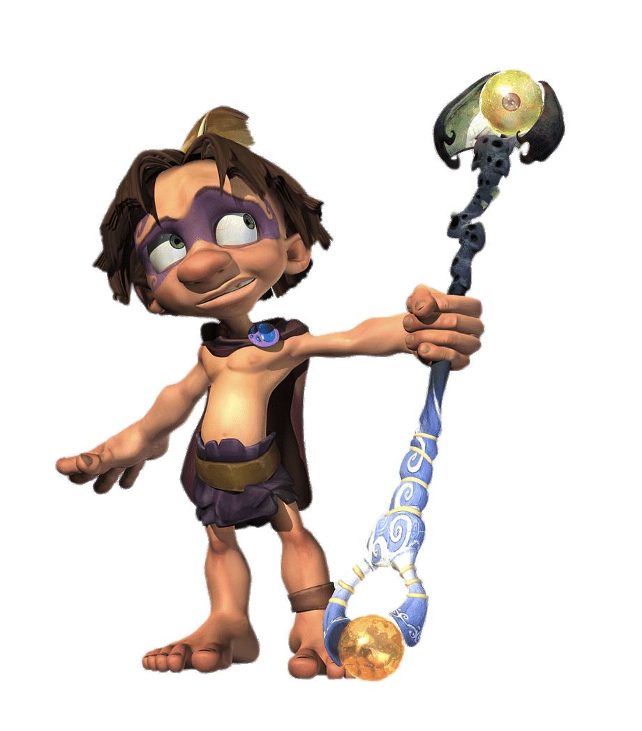 Tak and the Power Tak holding magic Staff