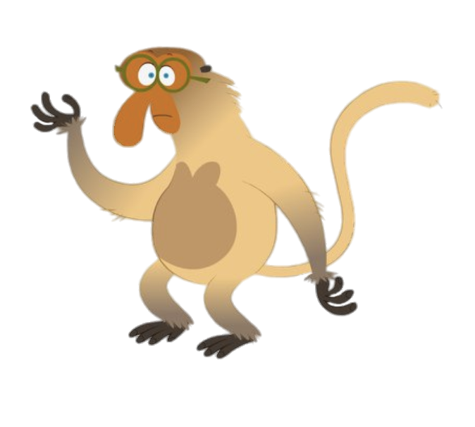 Check out this transparent Atchoo - Teo the Proboscis Monkey PNG image