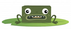 Big Block Singsong Frog on pond