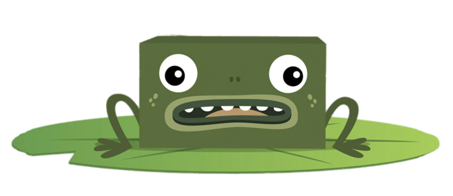 Big Block Singsong Frog on pond