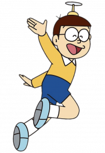 Doraemon Nobita Nobi waving