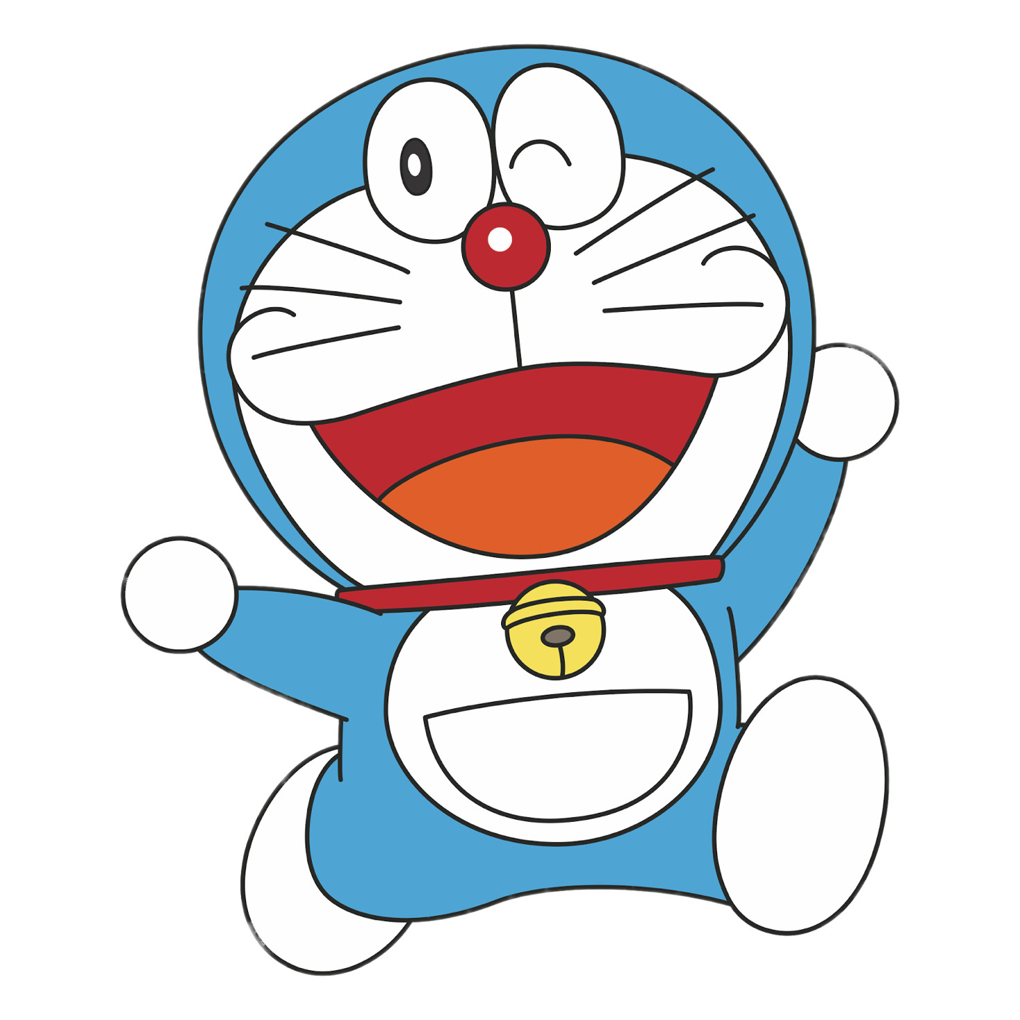 Check out this transparent Doraemon - Running PNG image