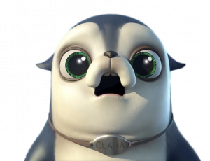 Larva Clara the seal