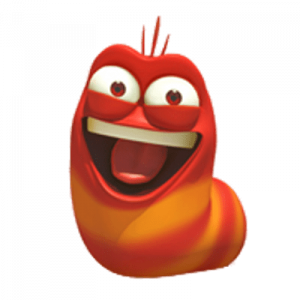 Larva Happy Red
