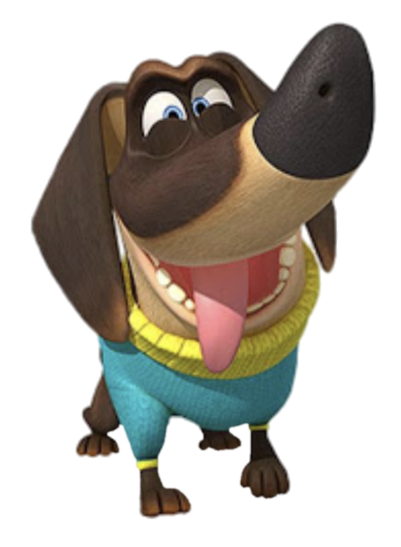 Larva Maroon the dachshund