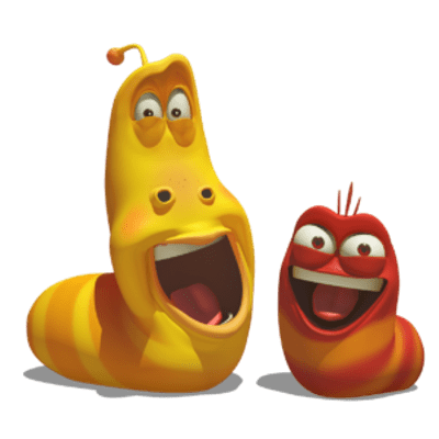 Larva – Red and Yellow smiling