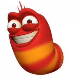 Larva Smiling Red