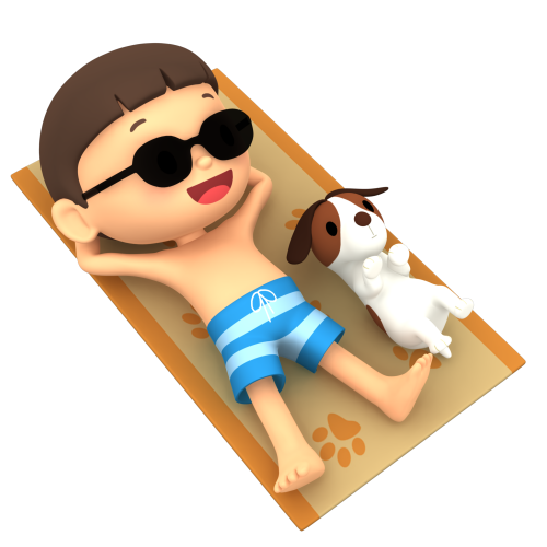 Leo the Wildlife Ranger – Leo sunbathing