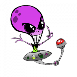 Lucky Fred Egghead the Alien