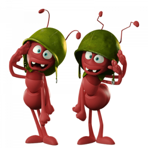 Maya The Bee Arnie and Barney saluting