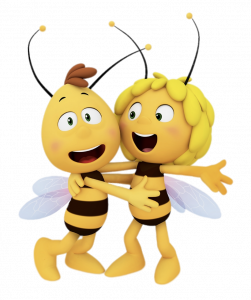 Maya The Bee Maya hugging Willy