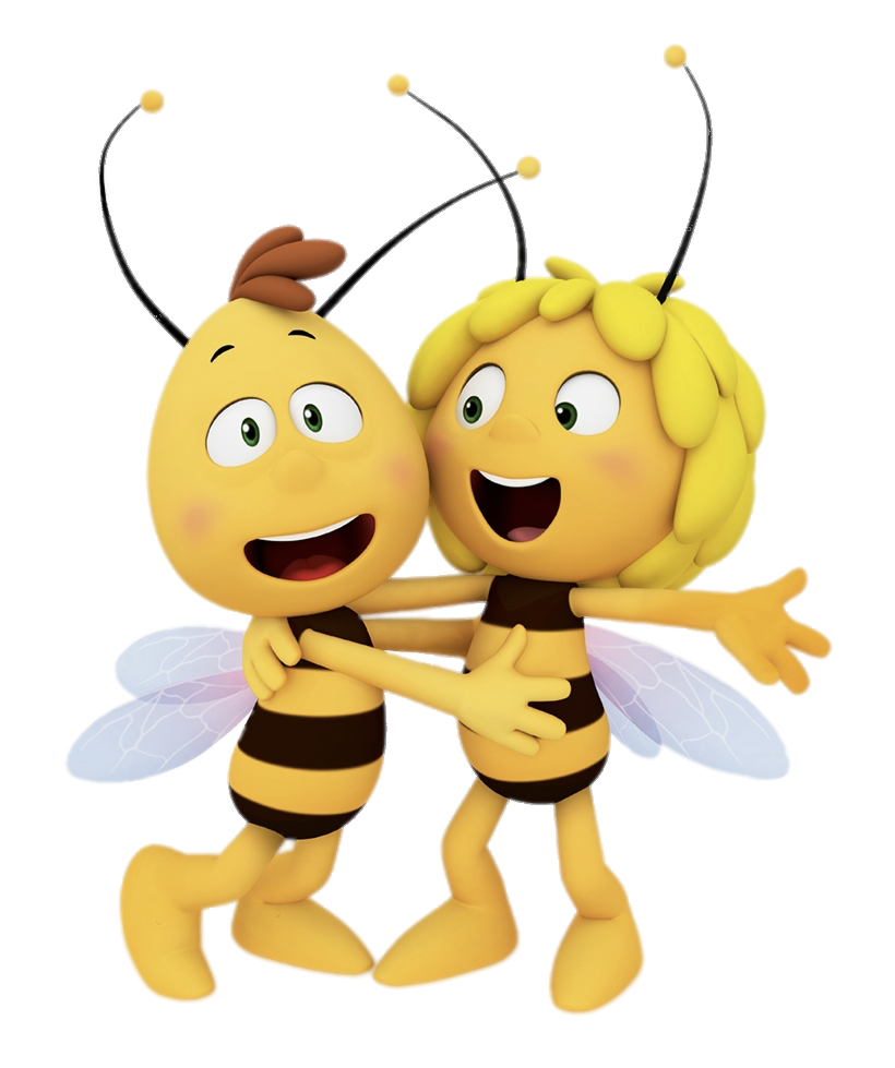 Maya The Bee – Maya hugging Willy
