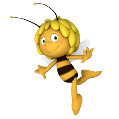 Maya The Bee Maya on one leg