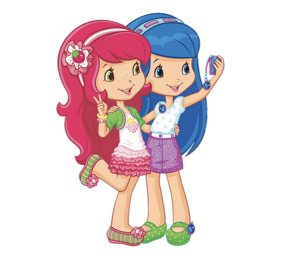 Check out this transparent Strawberry Shortcake - Strawberry and Blueberry  Muffin PNG image