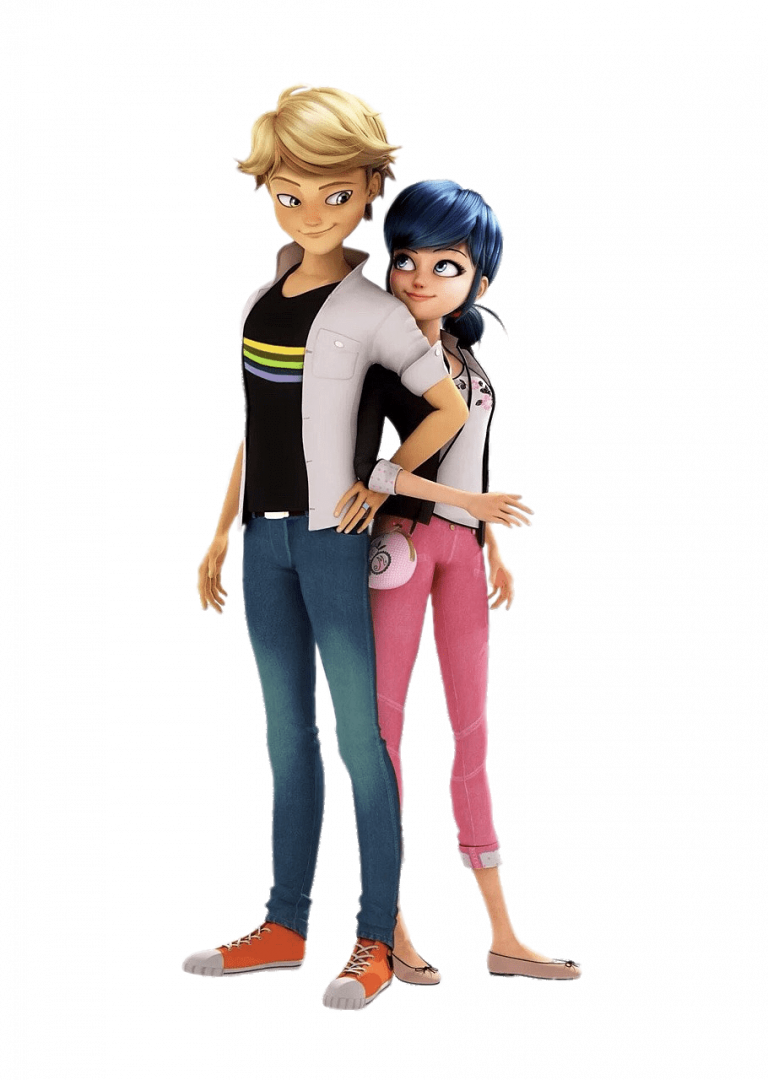 Check out this transparent Ladybug & Cat Noir - Adrien and Marinette