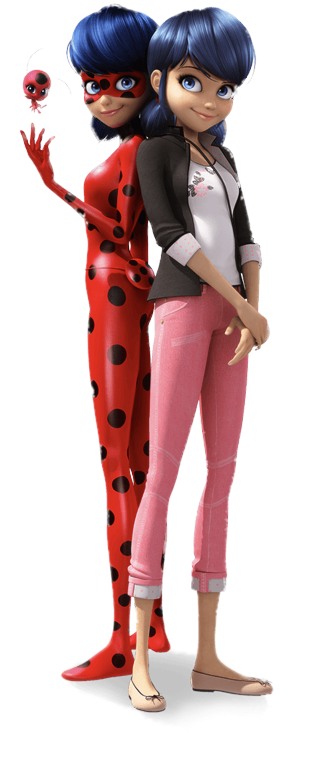 Check out this transparent Ladybug & Cat Noir - Adrien and Marinette PNG  image