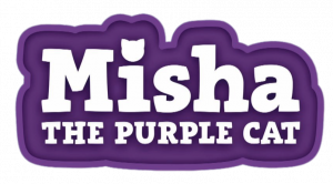 Misha the Purple Cat logo
