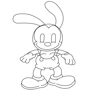 Oswald the Lucky Rabbit Smiling